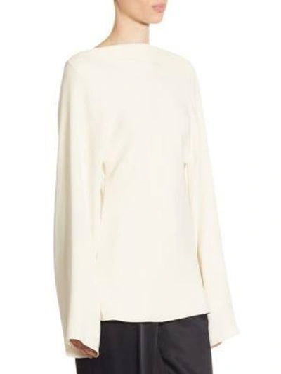 Shop The Row Andra Silk Top In Ivory