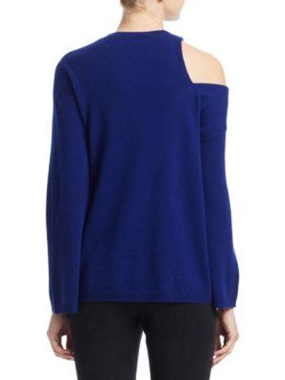 Shop A.l.c Hamilton Cutout Sweater In Deep Colbalt