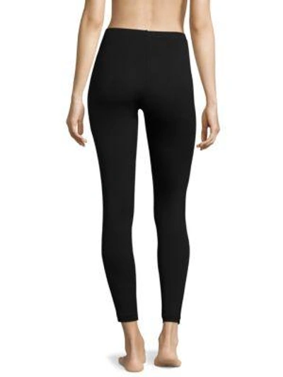 Shop Hanro Balance Mid-rise Leggings In Shale Melange