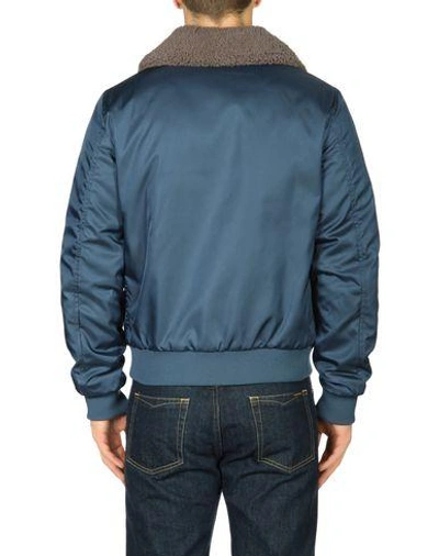 Shop Gucci Jacket In Slate Blue