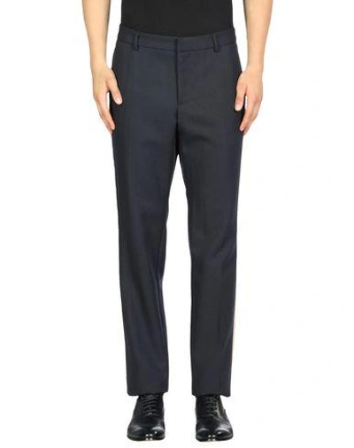 Shop Gucci Casual Pants In Dark Blue