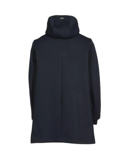 Shop Emporio Armani Full-length Jacket In Dark Blue