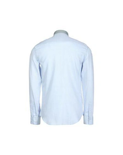 Shop Emporio Armani Shirts In Sky Blue