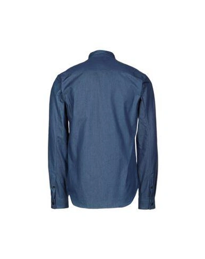 Shop Theory Solid Color Shirt In Blue