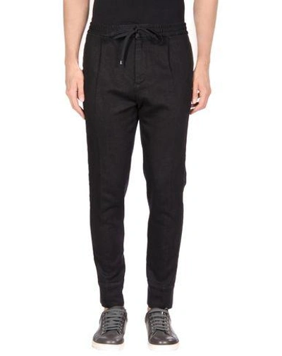 Shop Emporio Armani Casual Pants In Black