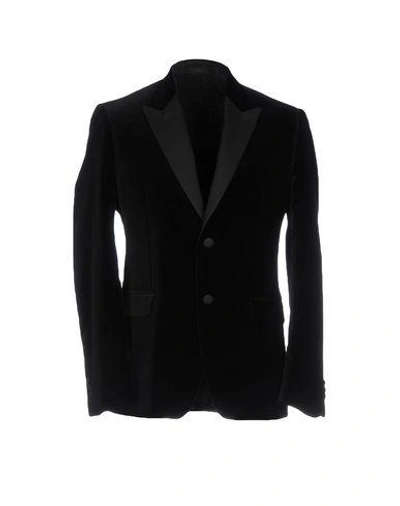 Shop Versace Blazer In Black