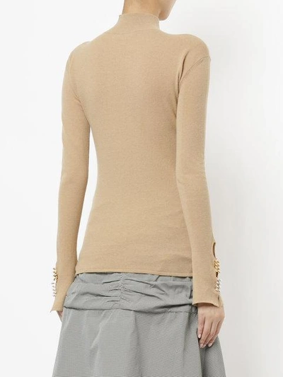 Shop Ellery Classic Turtleneck Sweater - Brown