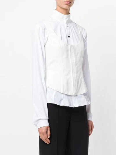 Shop Alyx Attached Corset Shirt In White
