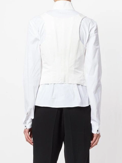 Shop Alyx Attached Corset Shirt In White