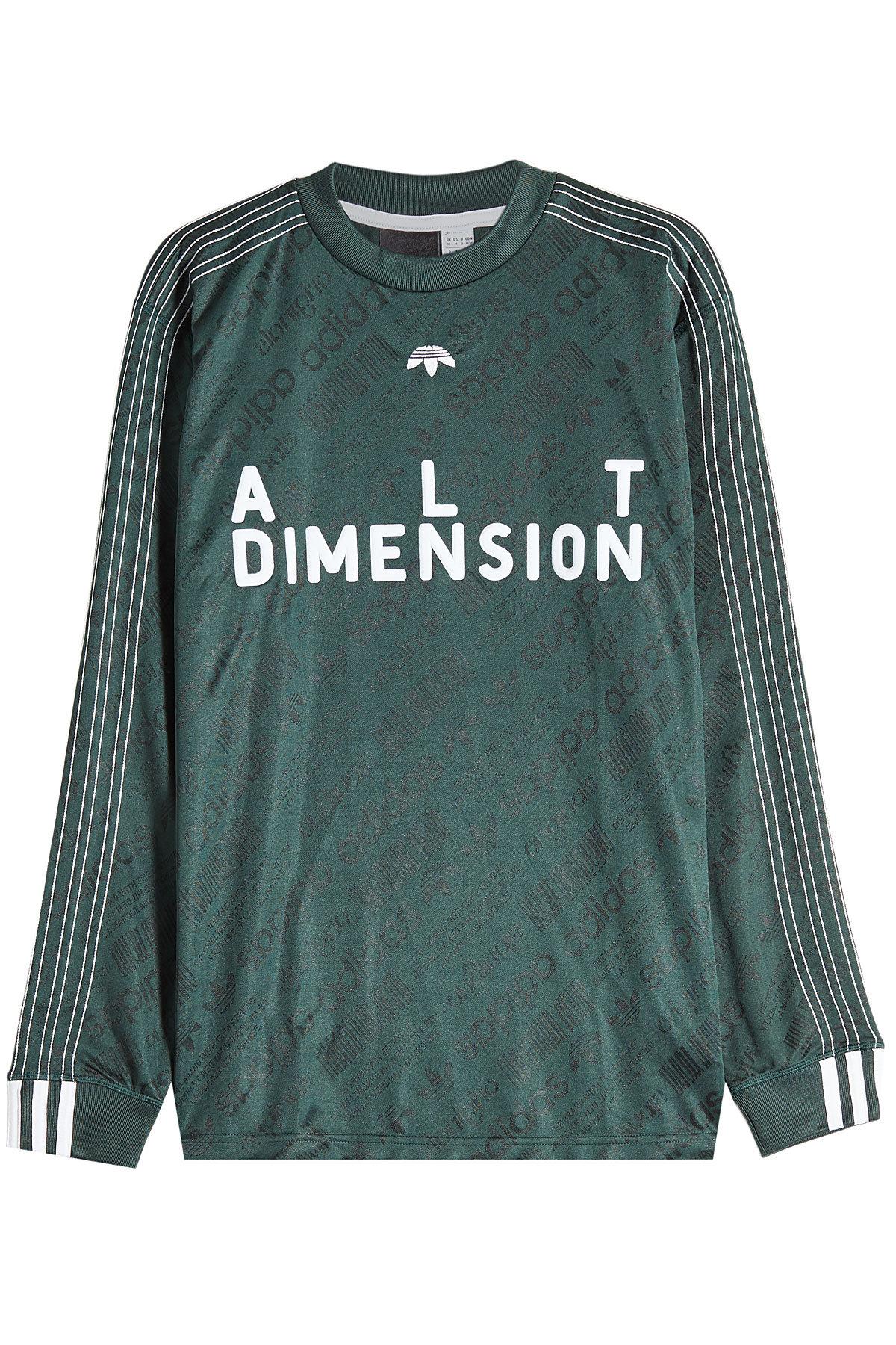 Adidas Originals By Alexander Wang Alt Dimension Long Sleeve Soccer Jersey  In Green | ModeSens