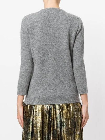 Shop Rochas Sequin Bow Sweater