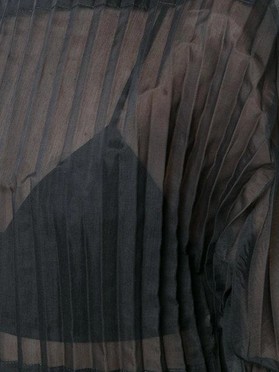 Shop Stella Mccartney Carey Pleated Midi Dress In Black