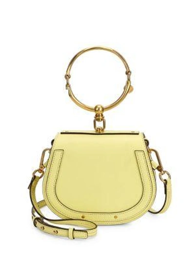 Shop Chloé Small Nile Leather & Suede Bag In Lemonade