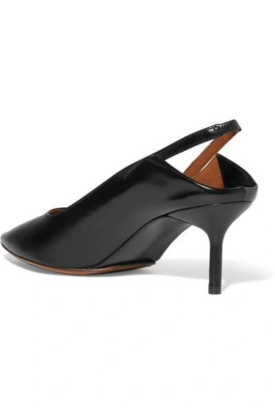 Shop Vetements Leather Collapsible-heel Pumps In Black