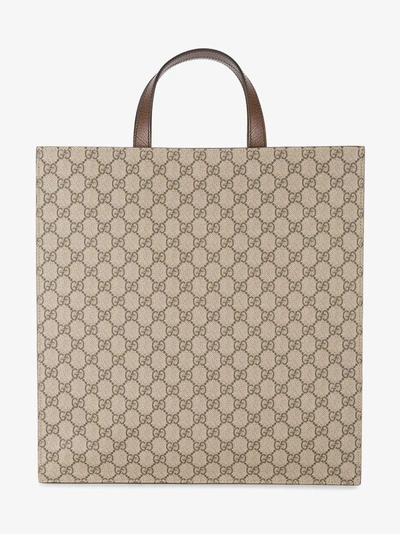 Shop Gucci Gg Supreme Applique Tote Bag