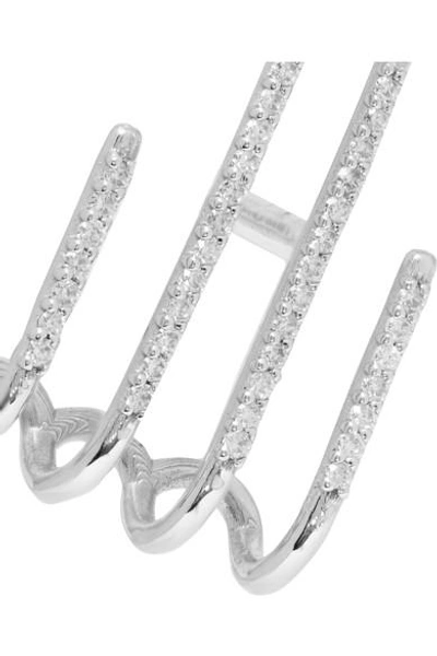 Shop Sansoeurs 18-karat White Gold Diamond Earring