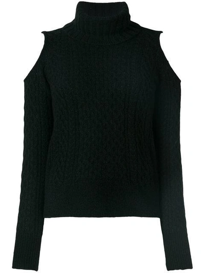 Shop Theory Cold Shoulder Turtleneck Sweater