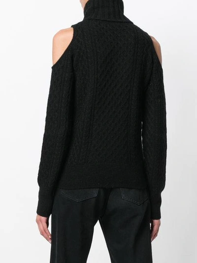 Shop Theory Cold Shoulder Turtleneck Sweater