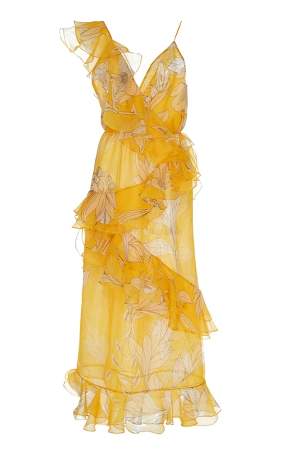 Shop Johanna Ortiz Sunlight Silk Organza Dress In Floral