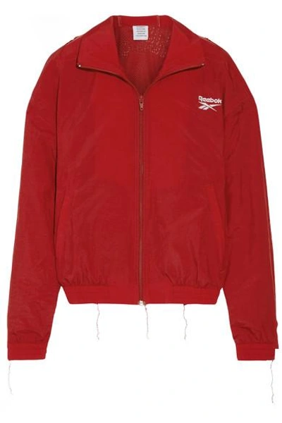 Fange lige ud Fader fage Vetements Red Reebok Edition Reworked Tracksuit Jacket | ModeSens