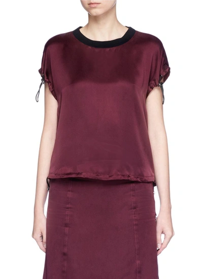 Shop Public School 'jana' Silk Satin Top