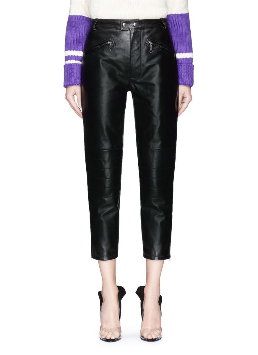 calvin klein 205w39nyc leather pants