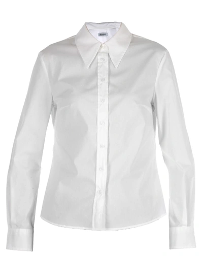 Shop Dondup Cotton Shirt In White