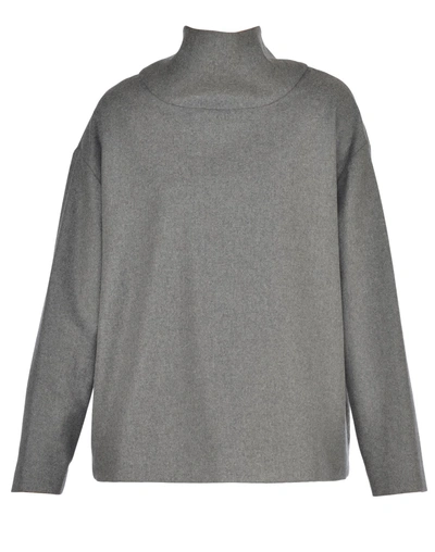 Shop Victoria Victoria Beckham Wool Sweater In Grey