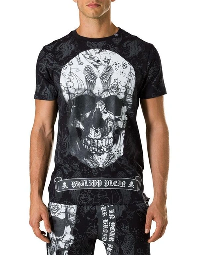 Shop Philipp Plein T-shirt Round Neck Ss "jim"