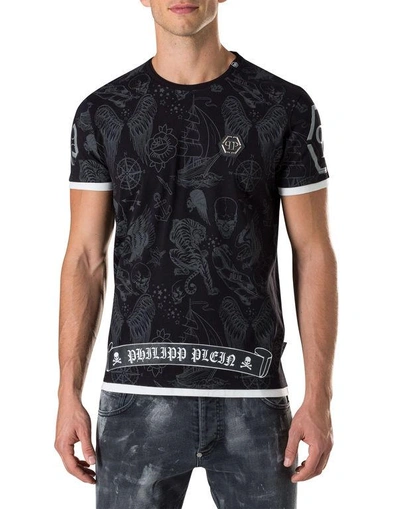 Shop Philipp Plein T-shirt Round Neck Ss "lamar"