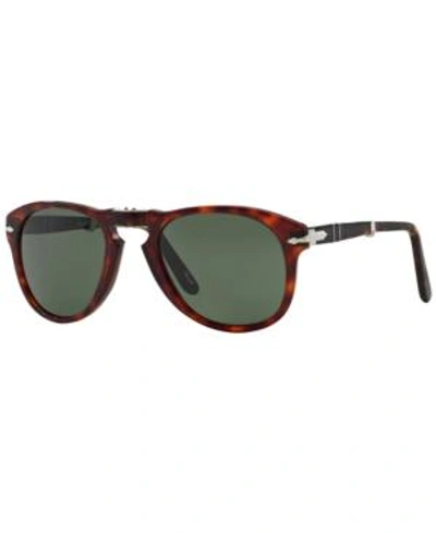 Shop Persol Sunglasses, Po0714 54 In Brown/green