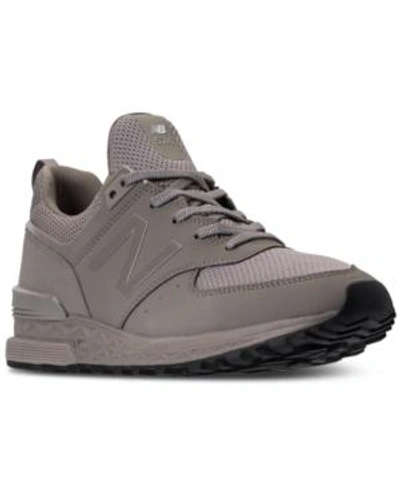 Shop New Balance Men's 574 Synthetic Casual Sneakers From Finish Line In Light Beige