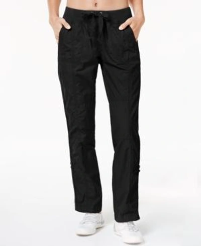 Shop Calvin Klein Performance Cotton Cargo Pants In Black