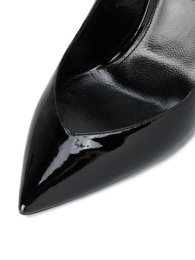 Shop Saint Laurent 'opyum 105' Pumps Mit Spitzer Kappe In Black