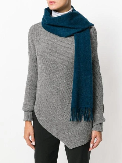Shop N•peal Woven Scarf In Blue