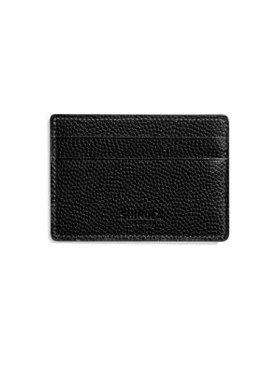 Shop Shinola Latigo Leather Card Case In Black