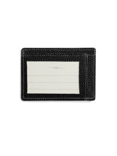 Shop Shinola Latigo Leather Card Case In Black