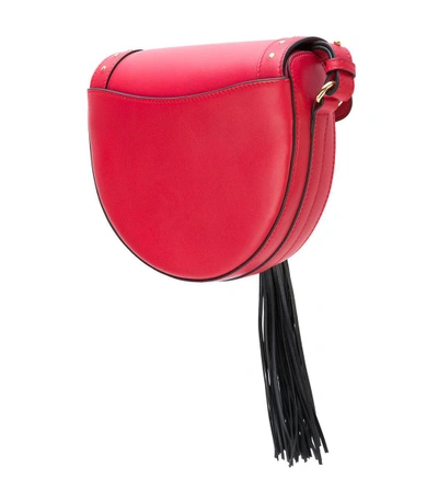 Shop Balmain Red Domaine 18 Glove Bag
