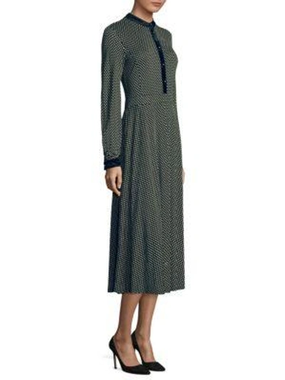 Tory Burch Anja Midi Dress In Black Jazz Dot | ModeSens