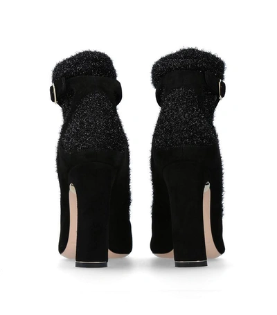 Shop Nicholas Kirkwood Suede Lola Ankle Boots 115 In Black