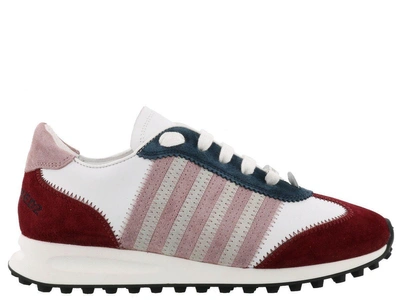 Shop Dsquared2 New Runners Sneaker In White-pink