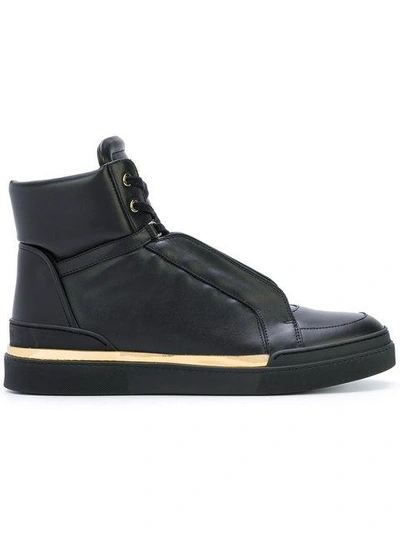 Shop Balmain High Top Sneakers - Black