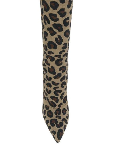 Shop Gianvito Rossi Sauvage Leopard Stretch Boots