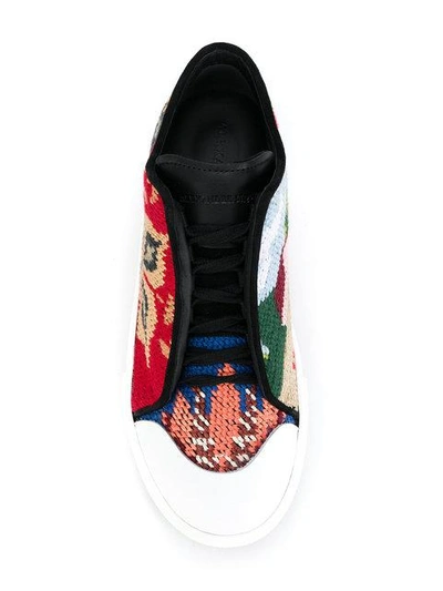 Shop Alexander Mcqueen Low Cut Lace Up Sneaker - Multicolour