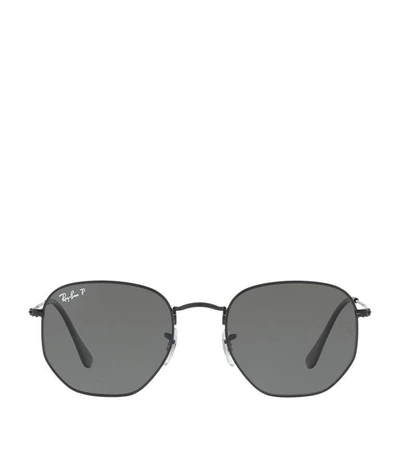 Shop Ray Ban Square Sunglasses In Black