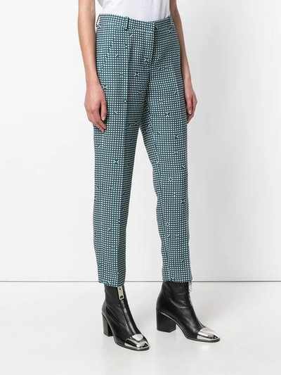 Shop Carven Checked Tailored Trousers