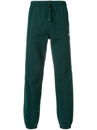 Shop Adidas Originals By Alexander Wang In Out Track Trousers - Green