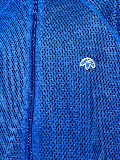Shop Adidas Originals By Alexander Wang Mesh Zipped Track Top In Blue