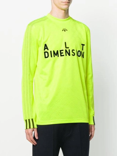 Shop Adidas Originals By Alexander Wang Soccer Long In Yellow