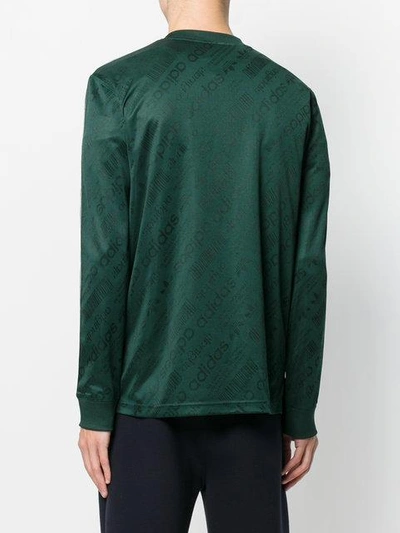 Shop Adidas Originals By Alexander Wang Soccer Long-sleeved Top - Green